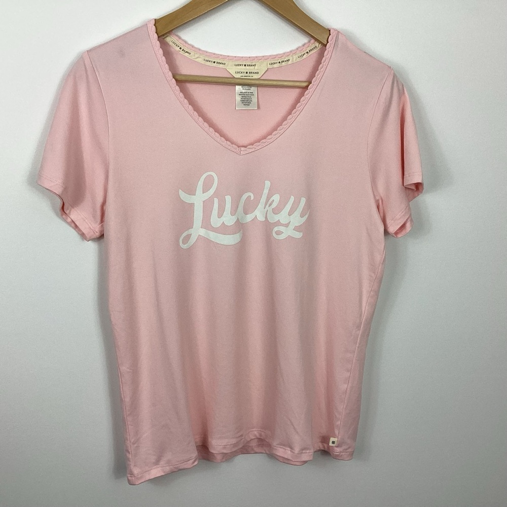 Lucky Brand V-Neck Lounge Top Size Small